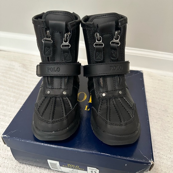 NWOT POLO RALPH LAUREN BLACK KIDS CONQUERED HI - Picture 6 of 11